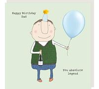 Rosie Made A Thing Dad You Absolute Legend Birthday Greeting Card (14.5 x 14.5 cm)