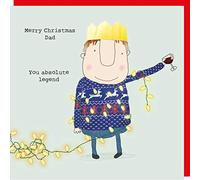Rosie Made A Thing Dad You Absolute Legend Christmas Card Greeting Card Humour XREL03