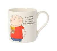 Rosie Made A Thing Exercise Sexy Man Bone China Mug Gift Idea Her QRH45 QRH45