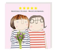 Rosie Made A Thing Five Star Friend Greeting Card (14.5 x 14.5 cm)