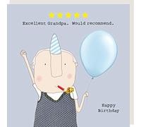 Rosie Made A Thing Five Star Grandpa Birthday Card Humour Greeting Cards FSR10
