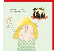 rosie made a thing Fun Christmas Card - Mum