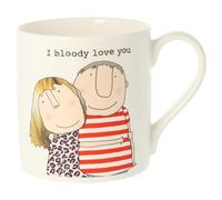 Rosie Made a Thing I Bloody Love You Quite Big Mug - Fine Bone China - 400ml
