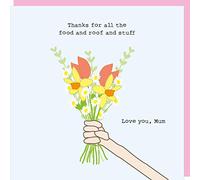 Rosie Made A Thing Mum Thanks for Food & Stuff Mother's Day Card Greeting Cards GF253