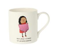 Rosie Made A Thing One Year Closer to Granny Pants Bone China Mug Gift Idea Her QRH63