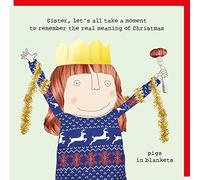 Rosie Made A Thing Sister Pigs in Blankets Christmas Card