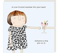 Rosie Made A Thing True Friend Puts A Big Gin Birthday Card Greeting Cards GF283