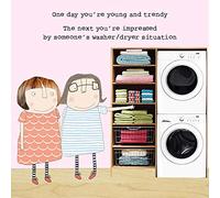Rosie Made A Thing Washer Dryer Greeting Card (14.5 x 14.5 cm)