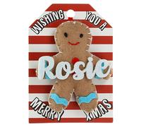 Rosie Name Gingerbread Man Christmas Tree Bauble Decoration Hanging Gift