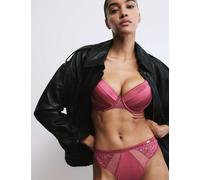 Rosie Silk & Lace Wired Full Cup Bra A-E Raspberry