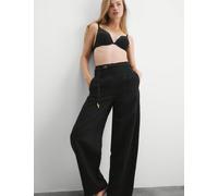 Rosie Silk & Lace Wired Plunge Bra A-E Black