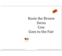 Rosie the Brown Swiss Cow Goes to the Fair