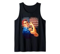 Rosie the Riveter American Flag Usa Rosie the Riveter Tank Top