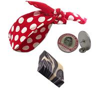 Rosie the Riveter in a Box. Feminist Empowerment, Artisan Soap, Polkadot Bandana, Enamel Collar Pin, Embroidered Name Patch