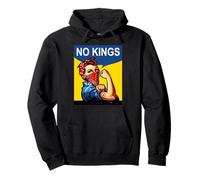 Rosie The Riveter No Kings Pullover Hoodie