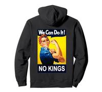 Rosie The Riveter No Kings Pullover Hoodie