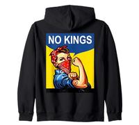 Rosie The Riveter No Kings Zip Hoodie