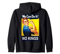 Rosie The Riveter No Kings Zip Hoodie