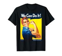 Rosie The Riveter Poster We Can Do It Feminist Retro Value Graphic T-Shirt