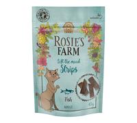 Rosie's Farm Cat Snack "Strips" - Fish - Super Saver Pack: 5 x 45g