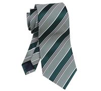 Rosiika Striped Ties for Men Hunter Green Black White Jacquard Emerald Business Graduation Neckties Gift