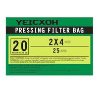 Rosin Filter Press Bags, Nylon Filter Bags 2x4 inch | 20 Pack | 25 Micron Press Bags, Heat Press Compatible (20, 2x4'' 25U)
