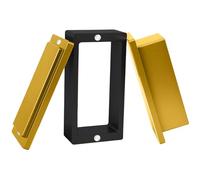 Rosin Pre-Press Mold, 2x4 Inch Rectangular Aluminum Pre-Pressing Plate for Rosin Extraction, Durable & Reusable Prepress Mold for Hash, Kief, Flower, Premium Golden