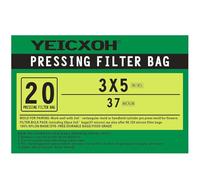 Rosin Press Bags, Rosin Filter Bags 3x5 inch | 20 Pack | 37 Micron Press Bags, Heat Press Compatible (20, 3x5'' 37U)