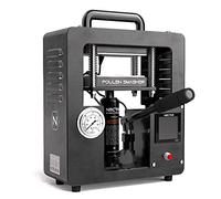 Rosin Press Kit | 8 Ton - 600W - 6cm x 12cm Dual Heated Plates | Nectar Pollen Smasher | LCD Display, Pressure Gauge & Timer