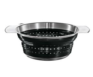 Rosle 24 cm Foldable Colander, Black