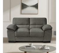Roslyn 2 Seat Fabric Sofa - Charcoal Grey