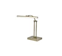 Roslyn 6W Warm White LED Desk Light - Antique Brass