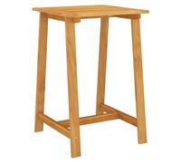 roslyn square wooden garden bar table in natural