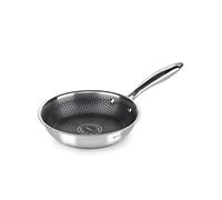 ROSMARINO HexaPro 3.0 20 cm Stainless Steel Frying Pan - Premium Frying Pan with Perfect Heat Distribution, Scratch-Resistant, Oven-Safe and Easy to Clean - Ideal for Demanding Chefs