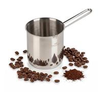 ROSMARINO Stainless Steel Induction Mocha Pot 1225 ml - Model - 2025 - Modern Turkish Cezve Coffee Pot with 3-Layer Steel Base (1225 ml)