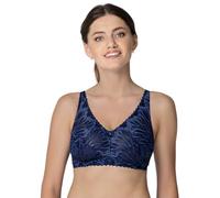 Rosme Lingerie Women's Wireless Bra, Collection Rebecca, Blue, Size 36A