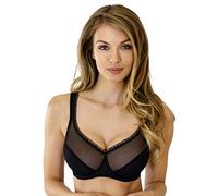 Rosme Women's Unpadded Bra, Collection Tango, Black, Size 36D