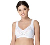 Rosme Women's Wireless Bra, Collection Galla, White, Size 42B