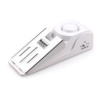 Rosoenvi 1 Pack Door Stop Alarm, Door Stopper with 120DB Security Alarm, Floor Wedge Door Stop Siren, Door Security Devices for Traveling, Apartment, Hotel and Home, White