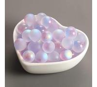 Rosojodg 10Pcs Purple No Hole Glass Marbles Luminous Glass Ball 12MM Colorful Glass Marbles Kids Toy Vase Filler Fish Tank Home Decor DIY Jewelry Accessories Marble Games