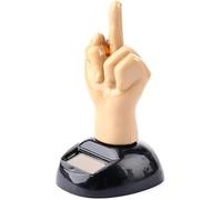 Rosojodg 1PC Car Dashboard Solar Powered Mid Finger Shaking Toy Dancing Figure Toy Decorative Toy Figures Playsets, Learning and Education