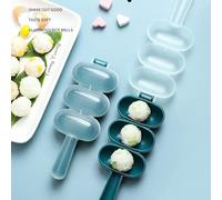 Rosojodg 2Pcs Blue Silicone Sphere Rice Ball Maker Mould Shaker Rice Ball Mold Rice Ball Maker Ball Shaped Kitchen Tools For Home DIY Making Kit Sushi Plates