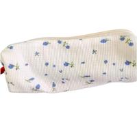 Rosojodg Blue Pencil Case, Portable, Cherry Floral Pattern, Storage Bag for Daily Use Pencil Cases Desk Supplies Organisers Office Supplies
