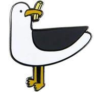 Rosojodg Enamel Pin Badge, Cute Creative Brooch for Jackets Backpacks Clothes, Men Women Cute Cartoon Seagull Enamel Brooch Pin Collar Lapel Badge Jewelry Novelty Brooches and Pins
