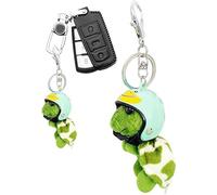 Rosojodg Green Turtle Keychain With Hat - Plush Handbag Pendant, Tortoise Keyring, Goodie Bag Fillers