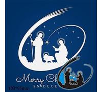 Rosojodg Silver Merry Christmas Cutting Dies for Card Making, Metal Cutting Dies for DIY Scrapbooking Photo Album Paper Decorative Craft for Greeting Cards Scrapbooking Cutting Dies