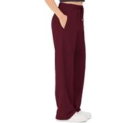 ROSS CAMP Women's Jogging Bottoms, Cotton Sports Trousers, Long, Training Trousers, Running Trousers, Comfortable Joggers, Sweatpants, Wide Leg with Elastic Waistband, Yoga Trousers, bordeaux, M