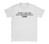 Ross Gellar Bachelor Bash Mens T-Shirt X-Large White Friends TV Show Top Present