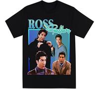 Ross Geller Homage Tshirt Womens T Shirt Friends Tee 90S Funny Black Size L