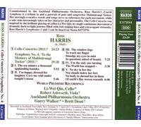 Qin:Aukland Po:Walker:Dean - Harris: Cello Concerto | Symphony No. 4